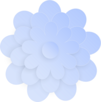 fleur, élément de floral papier couper. papier Couper de fleur forme et printemps symbole. png