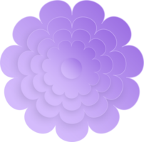 fleur, élément de floral papier couper. papier Couper de fleur forme et printemps symbole. png