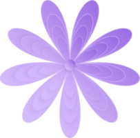 fleur, élément de floral papier couper. papier Couper de fleur forme et printemps symbole. png