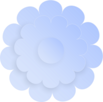 Blume, Element von Blumen- Papier schneiden. Papier Schnitt von Blume gestalten und Frühling Symbol. png