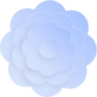 Blume, Element von Blumen- Papier schneiden. Papier Schnitt von Blume gestalten und Frühling Symbol. png