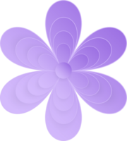 Flower, Element of floral paper cut. Paper cut of flower shape and spring symbol. png