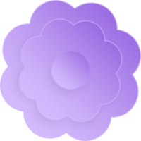 Blume, Element von Blumen- Papier schneiden. Papier Schnitt von Blume gestalten und Frühling Symbol. png