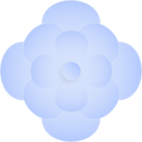 blomma, element av blommig papper skära. papper skära av blomma form och vår symbol. png