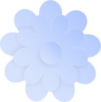 fiore, elemento di floreale carta tagliare. carta tagliare di fiore forma e primavera simbolo. png