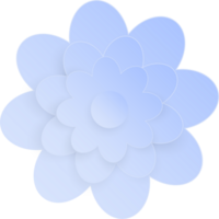 fleur, élément de floral papier couper. papier Couper de fleur forme et printemps symbole. png