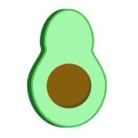 das Avocado Scheibe png