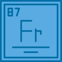 Francium Vector Icon Design