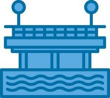 diseño de icono de vector de muelle