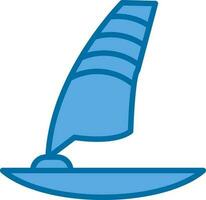 diseño de icono de vector de windsurf