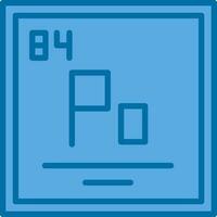 polonio vector icono diseño