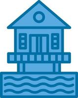 Beach hut Vector Icon Design