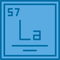 Lanthanum Vector Icon Design