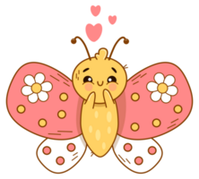 Butterfly in love sticker png