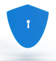 segurança azul cyber placa símbolo proteção vírus computador segurança rede vírus dado privacidade Internet rede sistema trava Acesso crime hacker seguro guarda anti vírus Programas chave código Conecte-se icon.3d render png