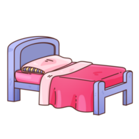 addormentato tempo oggetti clip arte cartone animato letto png