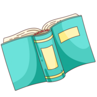 Schule Materialien Karikatur Buch png