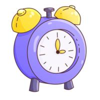 addormentato tempo oggetti clip arte cartone animato allarme orologio png