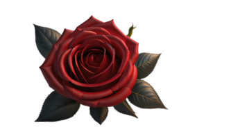 illustration of rose flower on transparent background, for illustration, digital composition, and architecture visualization. png