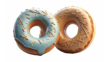 Donut avec transparent Contexte. génératif ai png