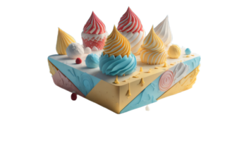 cake with transparent background. png