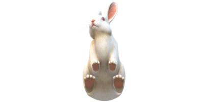 ai génératif lapin isolé sur une transparent Contexte png