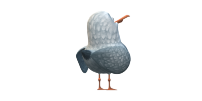 ai génératif mouette isolé sur une transparent Contexte png