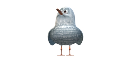 ai génératif mouette isolé sur une transparent Contexte png