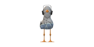 ai génératif mouette isolé sur une transparent Contexte png