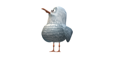 ai génératif mouette isolé sur une transparent Contexte png