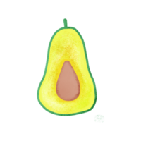 Avocado good food for healthy.design for print and etc. png