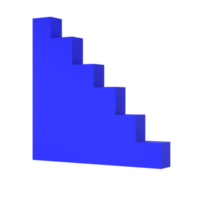 3d astratto buio blu le scale scena isolato trasparente png. architettonico struttura minimo parete modello Prodotto palcoscenico vetrina. moderno minimo astratto per prodotti. astratto geometrico le forme png