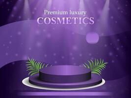 Cosmetics product promotional background for social media promotion video