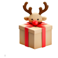 Kerstmis geschenk doos verjaardag geschenk doos feestelijk rood geschenk doos ai gegenereerd png