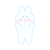 chubby bunny little cute rabbit love carrot happy in every day png