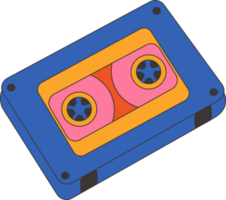 retro, cassette geïsoleerd icoon png