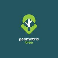 geométrico árbol logo vector