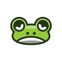 Frog Head logo vector