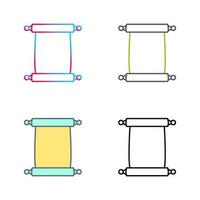 Scroll of Paper Vector Icon