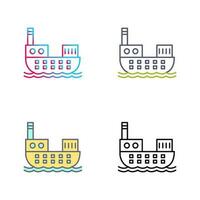 Cargo Ship Vector Icon