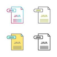 icono de vector de java