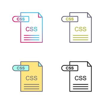 icono de vector de css