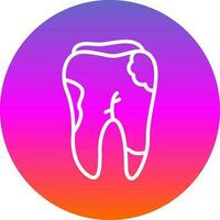 Caries Vector Icon Design