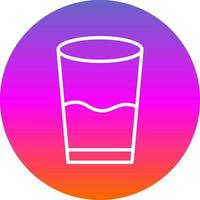 Glass of water Vector Icon Design