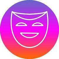 Theater masks Vector Icon Design