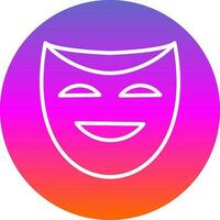 Theater masks Vector Icon Design