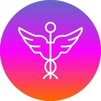 Caduceus Vector Icon Design