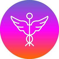 Caduceus Vector Icon Design