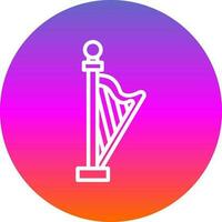 Harp Vector Icon Design