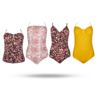 mulheres roupa de banho conjunto cortar fora, isolado transparente fundo png